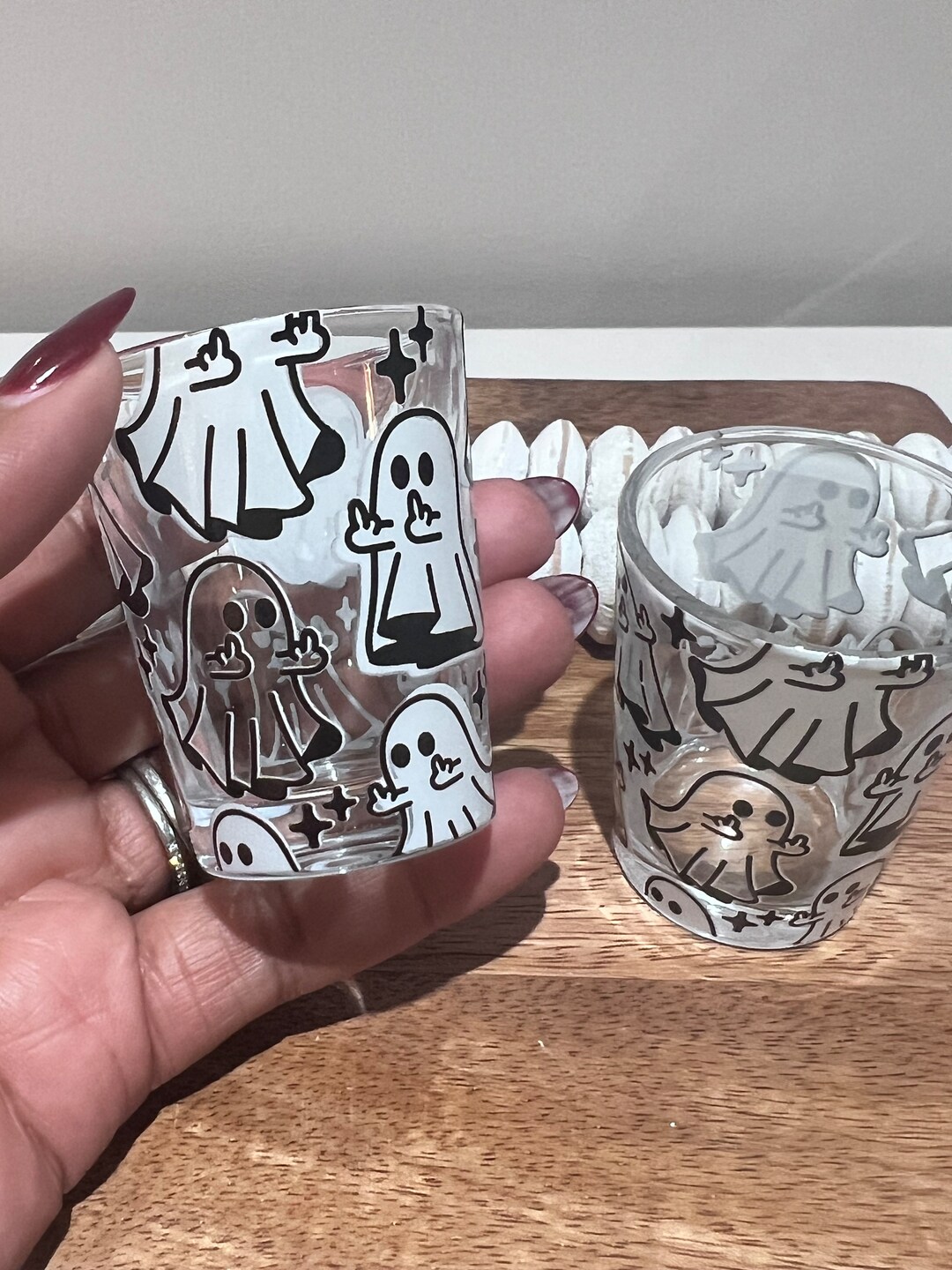Spooktacular Halloween Shot Glass Ghost Shot Glasses Fall - Etsy