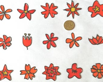 Window Color Bild, 15 kleine schöne Blumen Blüten Frühling Sommer Fensterbild (2.0)