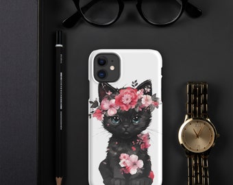 Snapcase iPhone® case Black Cat designed by DollysArt