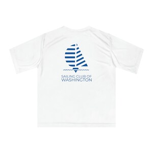 SCOW TECH SHIRT: Short Sleeve Performance Shirt (White)