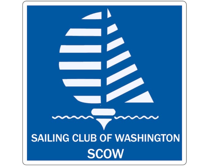 SCOW Square Stickers (With Text)