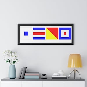 SCOW Phonetic Alphabet Framed Print