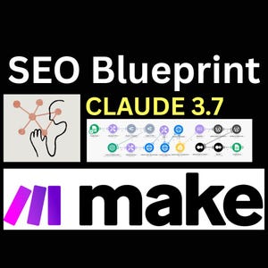 Op de afbeelding: Een diagram met de titel "SEO Blueprint CLAUDE 3.7" toont een workflow voor zoekmachineoptimalisatie. Het diagram bevat een verscheidenheid aan tools en strategieën, waaronder Google Search Console, Google Analytics en trefwoordonderzoek. Het diagram is bedoeld om bedrijven te helpen hun online zichtbaarheid te verbeteren en meer verkeer naar hun websites te leiden.