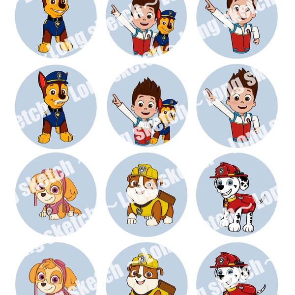 Paw Patrol Cupcakes - Etsy