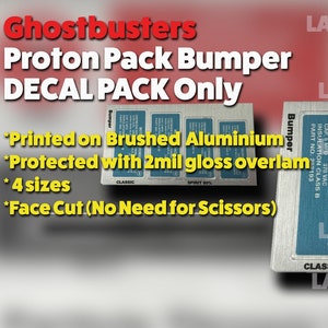 Ghostbuster Proton Pack Bumper Decal Stickers