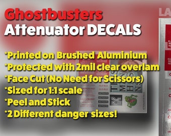 Ghostbusters Attenuator DECAL Stickers