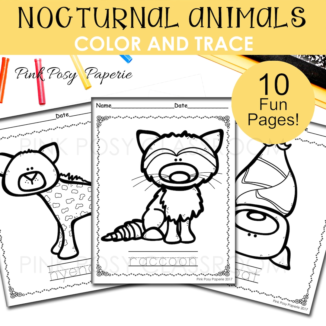 10 Nocturnal Animal Coloring Pages to Unleash Your Inner Artist