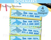 Shark Bookmarks Printable Bookmarks for Kids Printable - Etsy