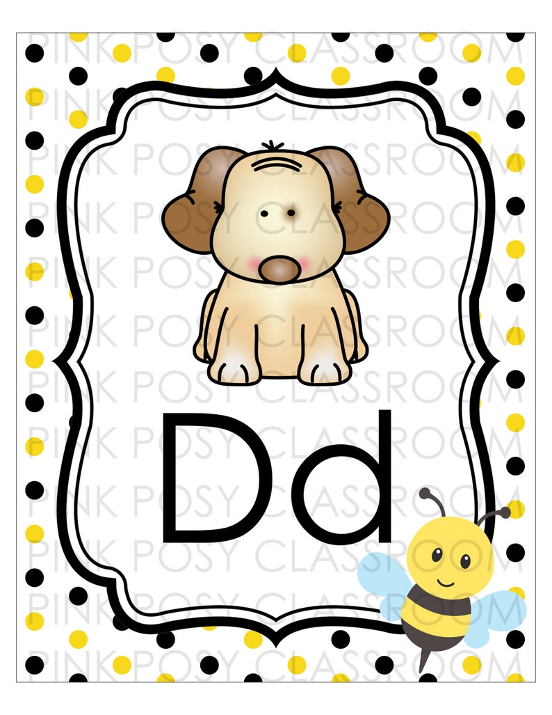 Alphabet Posters for Classroom Printable Alphabet Posters Etsy