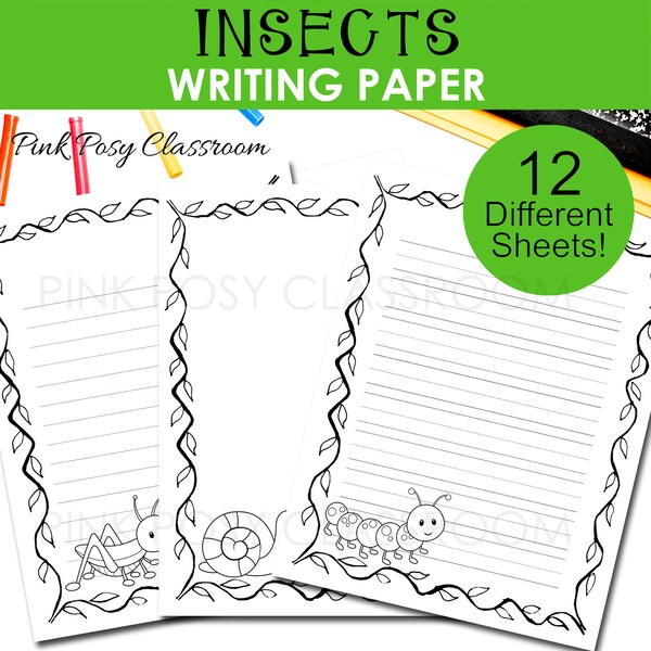 Writing Paper - Etsy