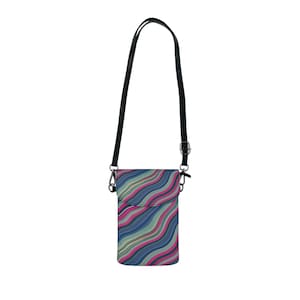 Colorful Cell Phone Wallet, Stylish Crossbody Bag, Functional Phone Purse, Trendy Mobile Holder, Ideal for Festivals and Outings