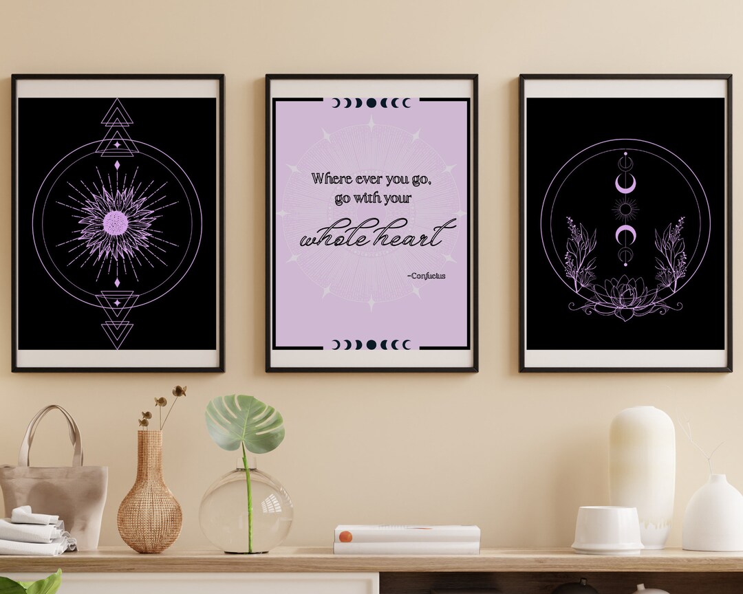 Mystic Wall Art Set Etsy