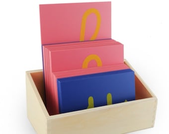 Montessori Cursieve Ruwe Letters