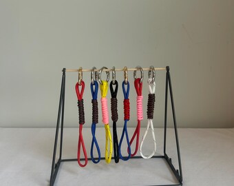 Minimalist  Bag Charm Keychain: Handmade Purse Accessory