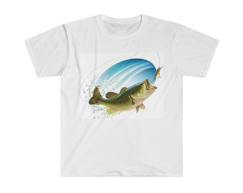 Unisex Softstyle T-Shirt fishing fish Tee shirt