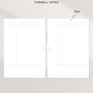 Cornell Notes Set| A5 | Printable PDF | Planner Inserts Template |lined ...
