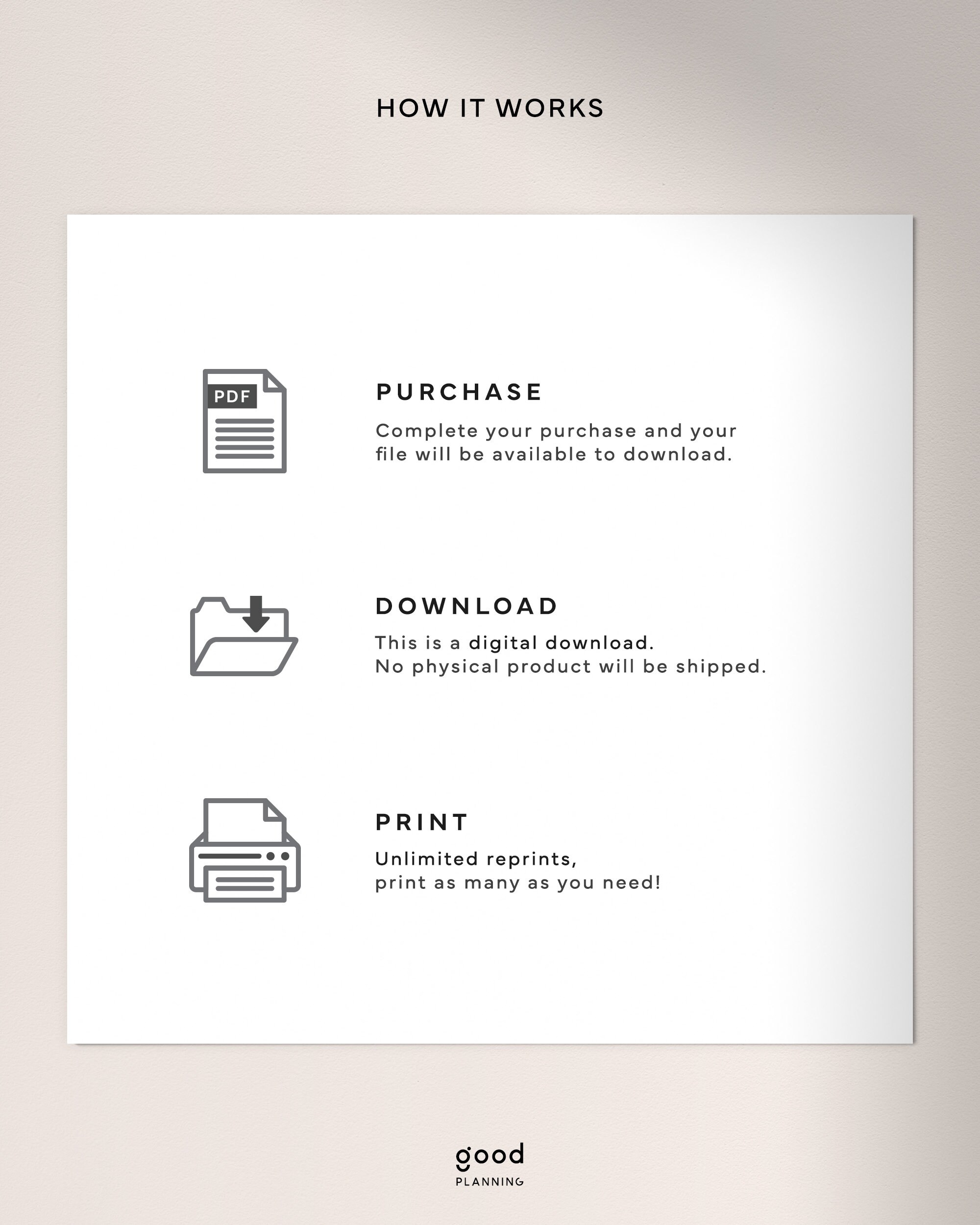 Daily Work Planner | A4, US Letter Printable | Work From Home Organizer ...