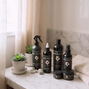 Champú desintoxicante de sal negra de 16 oz: cuidado capilar herbal clarificante imagen 11