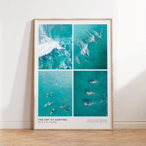 Surf Wall Art Trendy Coastal Poster Photography Definition Print Ocean Print Aesthetic Dorm Room Decor Surfer Gift Instant Digital Download