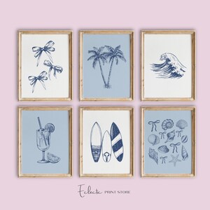 Coastal Gallery Wall Art Set: Vintage Nautical Prints (Digital Download)