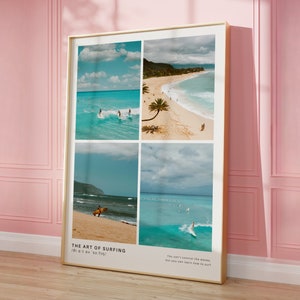 Surf Wall Art Beach Poster Surfing Definition Print Surf Photography Print Vintage Coastal Wall Art Surfer Gift Instant Digital Download