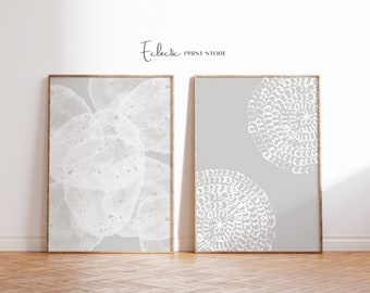 Beige Küsten Print Set: Boho Beach House Wandkunst (Digitaler Download)