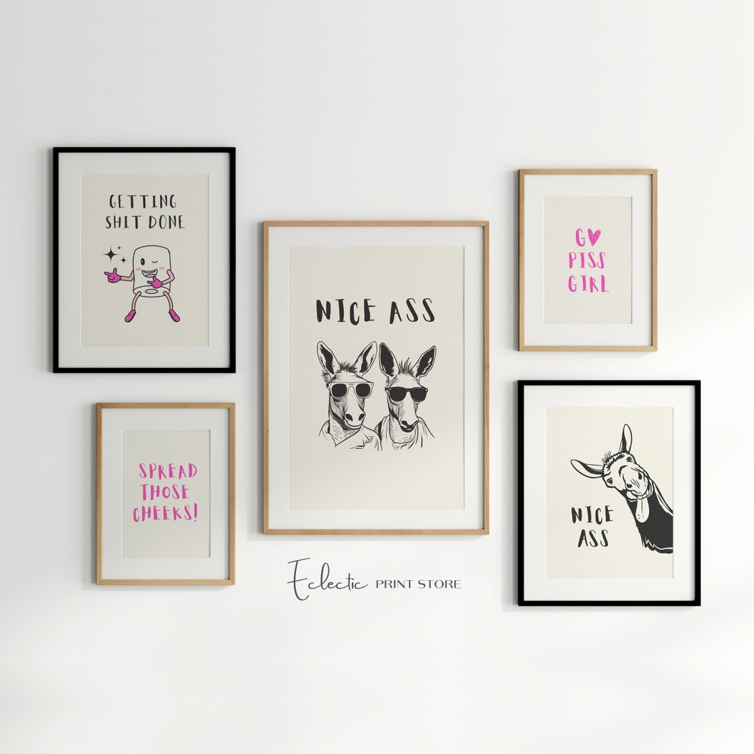bathroom-wall-art-set-of-5-prints-nice-ass-poster-funny-toilet-wall-art