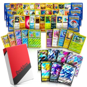Pokemon Karten deutsch original 50 Verschiedene - eigene Zusammenstellung mit Cardmex Schutzbox