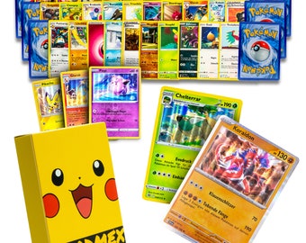 Pokemon Cards German Original 50 Different - Own Compilation With Cardmex  Protective Box - Etsy
