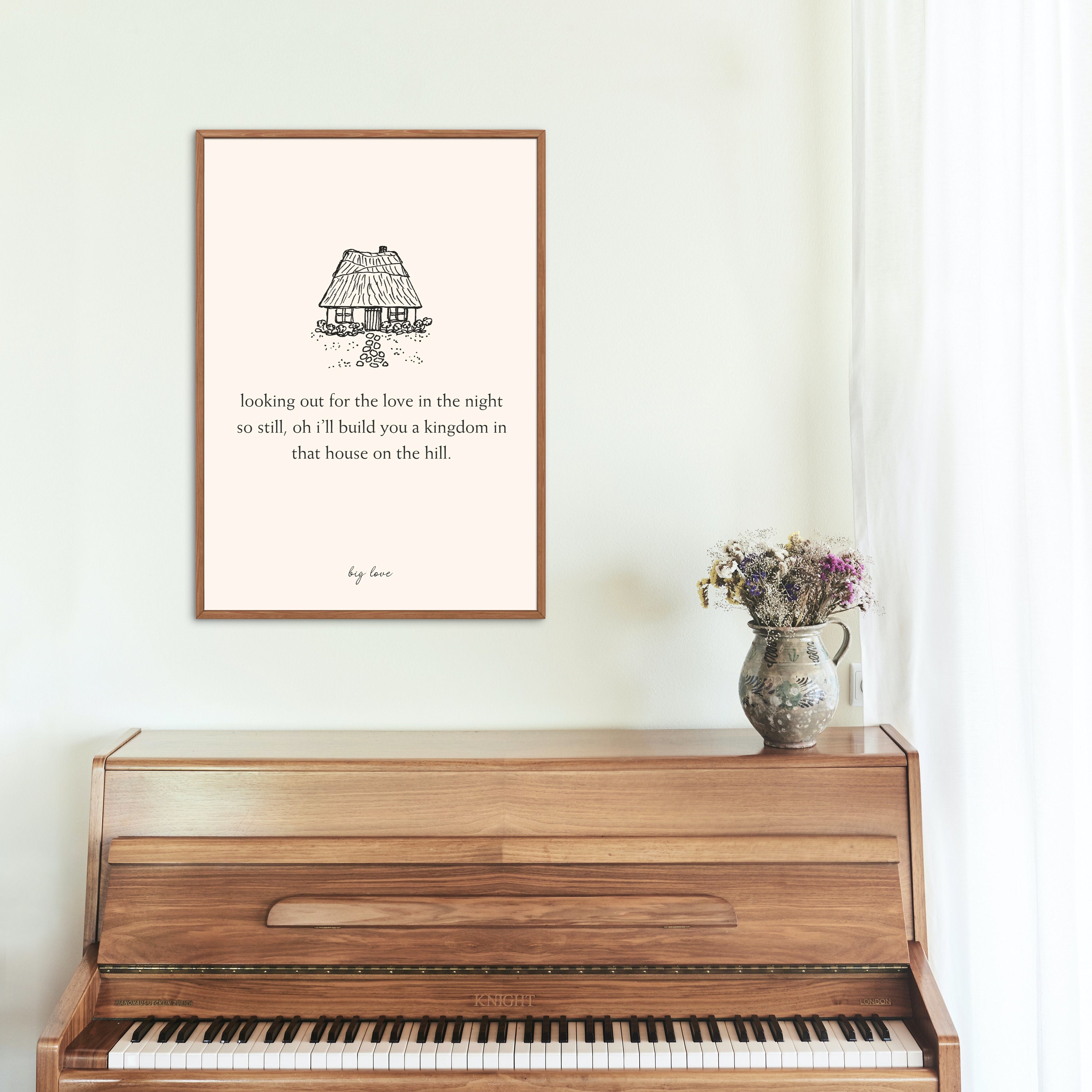 Fleetwood Mac Big Love Song Lyric Vintage Quote Print