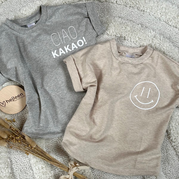 Oversized Shirt | versch. Farben | frechdachs Ciao Kakao! | Unisex | Babys Kleinkinder