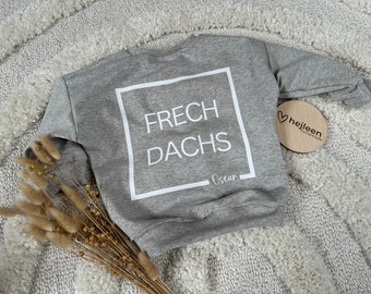 Personalisierter Sweater | versch. Farben | frechdachs | Unisex | Babys Kleinkinder