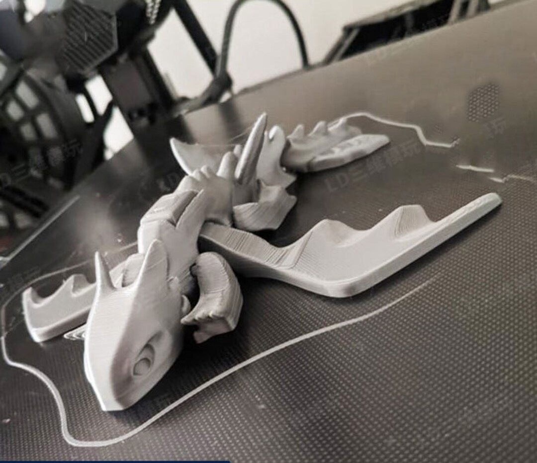 Toothless Dragon Joint Movable 3D Printed Drawing Model Etsy