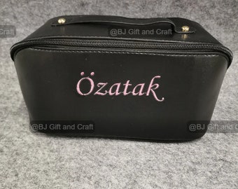 Personalisierter Make-up-PU-Beutel, personalisierter Beutel für Frauen, personalisierte Kosmetiktasche, individuelles Make-up-Etui, Junggesellinnengeschenke, Kulturbeutel