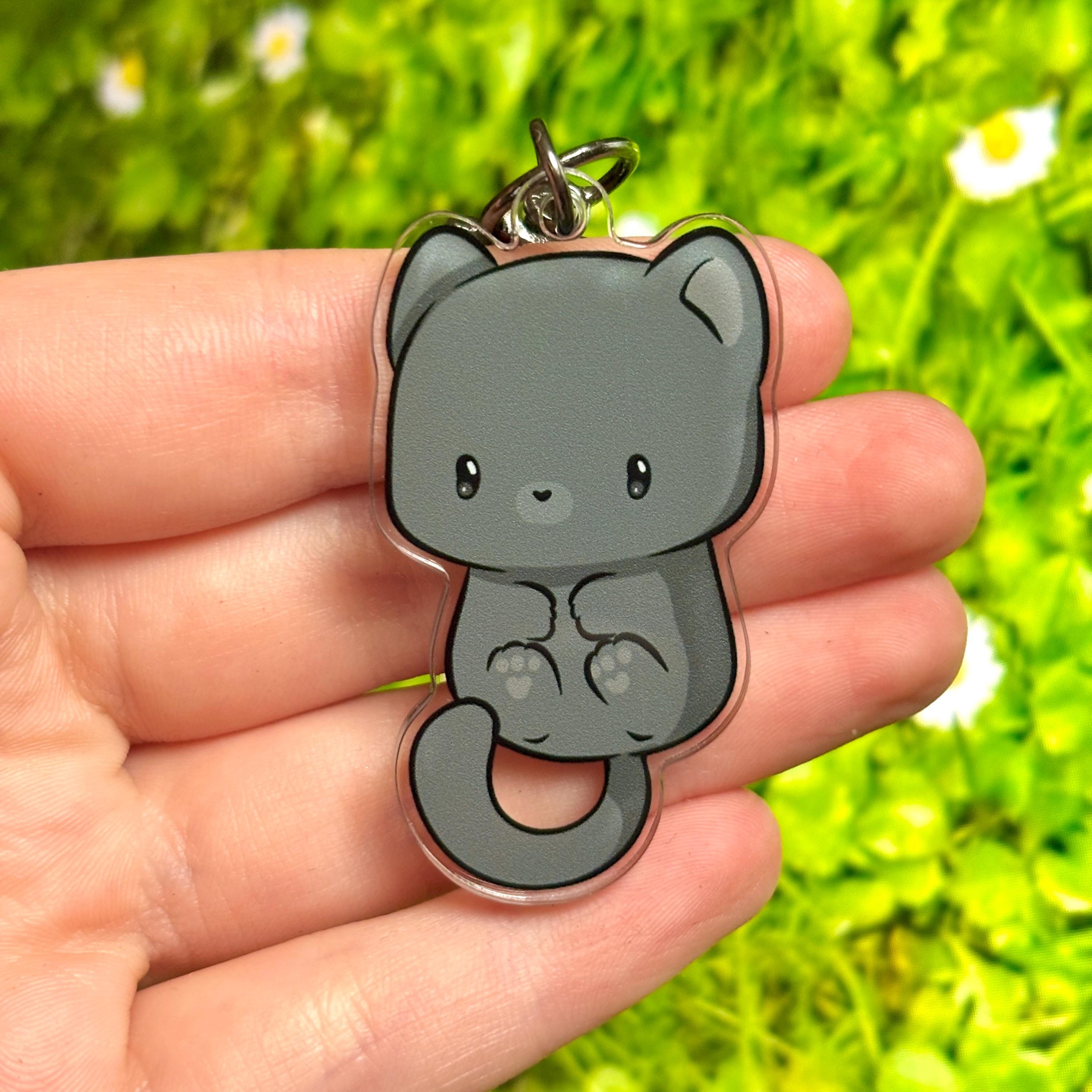 Portachiavi A Forma Di Gatto Nero In Metallo - Simpatico E Colorato, Regalo Perfetto Per Amanti Dei Gatti, Donne, Uomini E Bambini