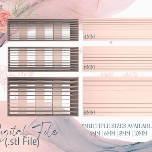 Stripe Line Tool Polymer Clay Cutter | Digital STL File | Downloadable File For 3D Printing |  4 Sizes