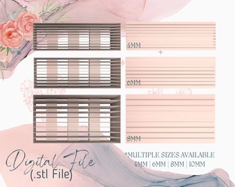 Stripe Line Tool Polymer Clay Cutter | Digital STL File | Downloadable File For 3D Printing |  4 Sizes