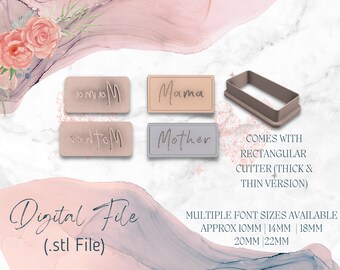 Mama Mother's Day Stam | Digital STL File | Downloadable File For 3D Printing |  5 Sizes