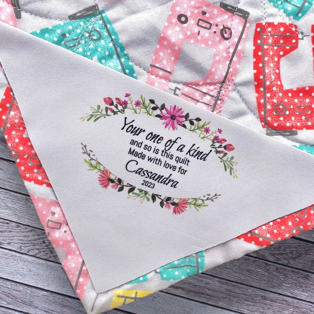 Persoanlized Corner Quilt Label ,fabric Sew On,heirloom Quality