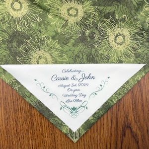 Wedding Quilt Label/ - Personalized Sew-In label