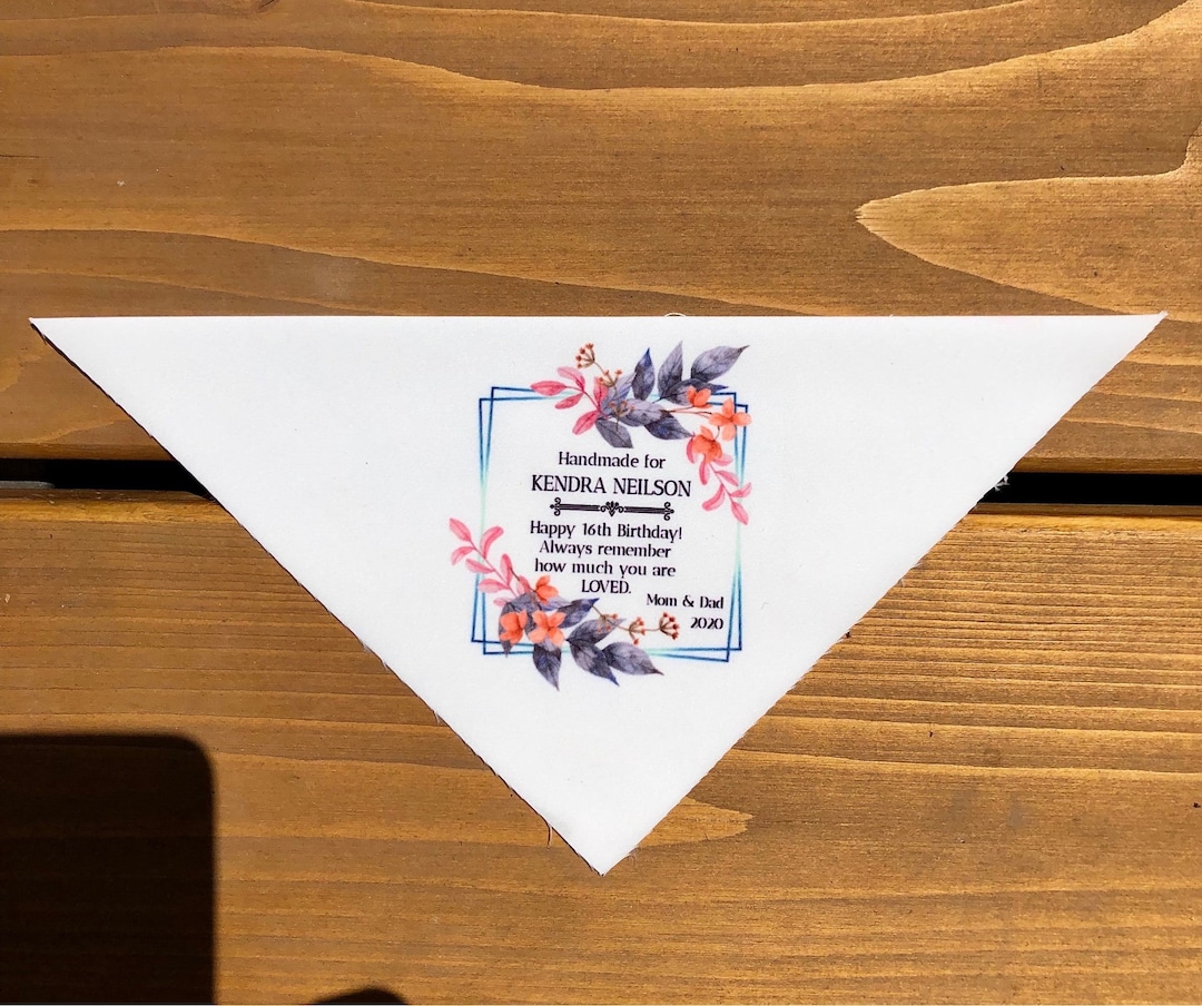 Personalized Corner Quilt Label Etsy