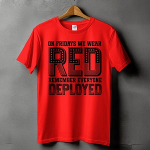 Red Friday Svg Png, On Fridays We Wear Red Friday Svg, Military Svg Cricut Png Sublimation Designs
