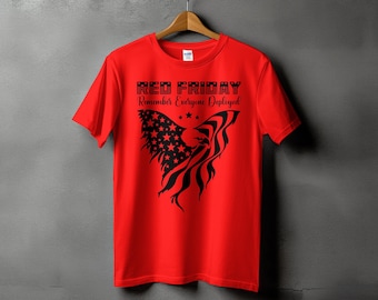 Red Friday Svg Png, Red Friday Eagle Svg, Military Svg Cricut Png Sublimation Designs