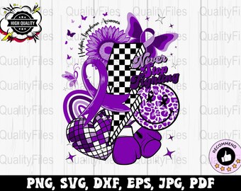 Retro Hodgkin's Lymphoma Awareness Svg Png, Never Stop Fighting Svg Cricut, Hodgkin's Lymphoma Awareness Warrior Png Sublimation Design