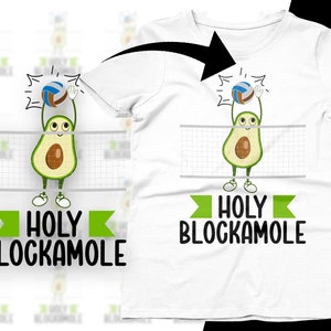 Volleyball Avocado Svg, Avocado Png, Holy Blockamole Funny Volleyball ...