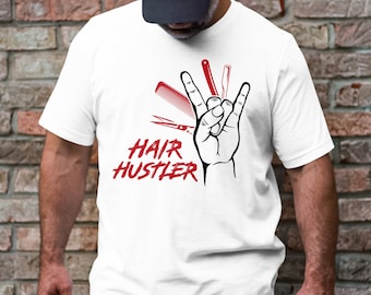 Barber Svg, Barber Png, Hair Hustler Rock And Roll Svg Cricut, Funny Hairstylist Png Sublimation Designs, Hairdresser Png