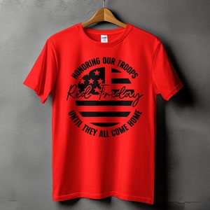 Red Friday Svg Png, Honoring Our Troops Svg, Military Svg Cricut Png Sublimation Designs