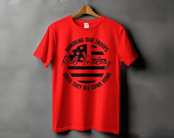 Red Friday Svg Png, Honoring Our Troops Svg, Military Svg Cricut Png Sublimation Designs