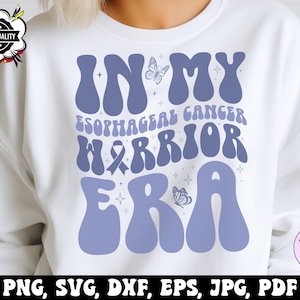 Era Esophageal Cancer Awareness Svg Png, In My Esophageal Cancer Warrior Era Svg, Retro Esophageal Cancer Awareness Groovy Png Sublimation