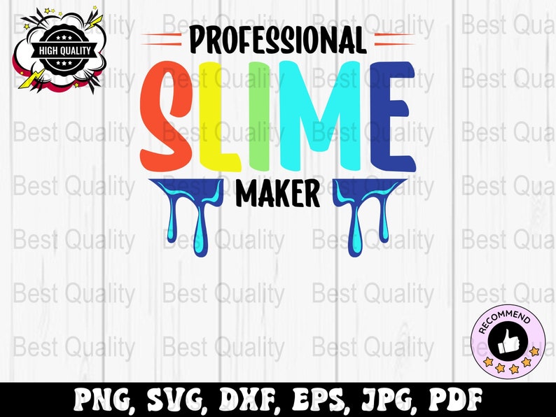 Slime Svg Png, Professional Slime Maker Svg, Slime Birthday Svg Cricut ...